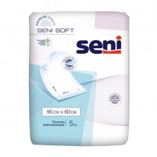 Пеленки гигиенические SENI Soft (Польша) 90х60 № 5 (влагоемкость 650 мл) (12шт/упак)